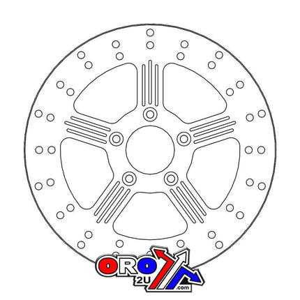 Disc Brake Lt/rt Harley Adrian, Moto-master 110632, Road, Mc