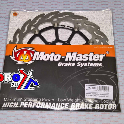 Disc Brake Front Flame Left, Moto-master 113188, Road, Mc