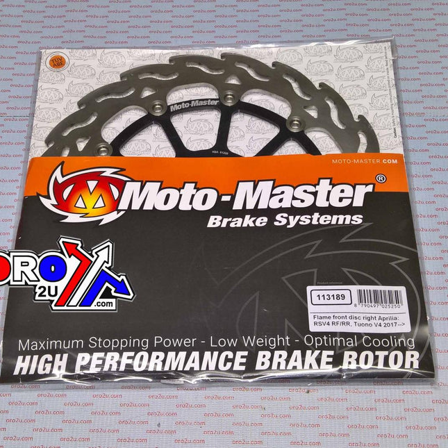 Disc Brake Front Flame Right, Moto-master 113189, Road, Mc