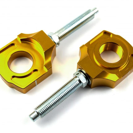 Axle Block & Bolt KTM Gold