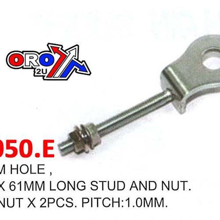 12.5mm HOLE, 6mm x 61mm STUD