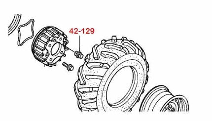 Brake Shoe Adjuster Plug 88-18 Honda Trx 200 250 300 350 400 450 500 650 Front 44602-HM5-A10
