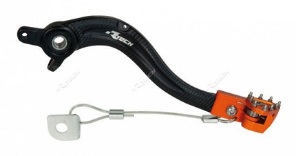 Brake Pedal Folding Bk/orange, KTM125-530 R-LEVFRKTM0002, LEVFRKTM0002
