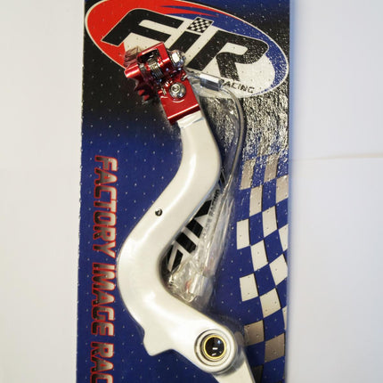 Brake Pedal 97-11 Gasgas, Silver With Red Tip, FIR Brand ASB-079C