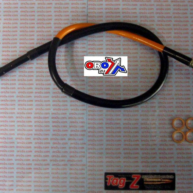 Hose Rear Brake Orange /blk KTM 250 400 525 Exc Sx 04-13