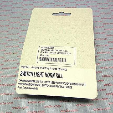 Switch Light Horn Kill, Classic Look Chorme Top