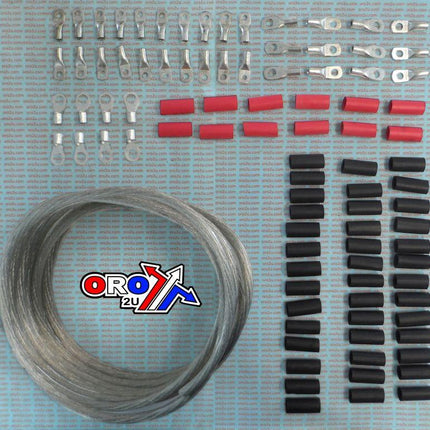 25'KIT Battery Cable Clear Ring Terminals, Allballs 79-3303-1