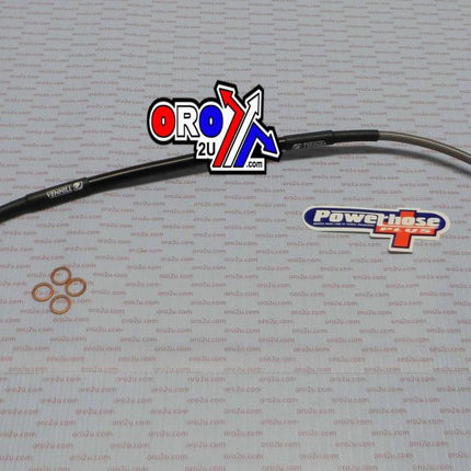 Hose Rear Brake Silver / Blk, Venhill H01-2-013/P, Husqvarna Tc Te 200 450 05-07