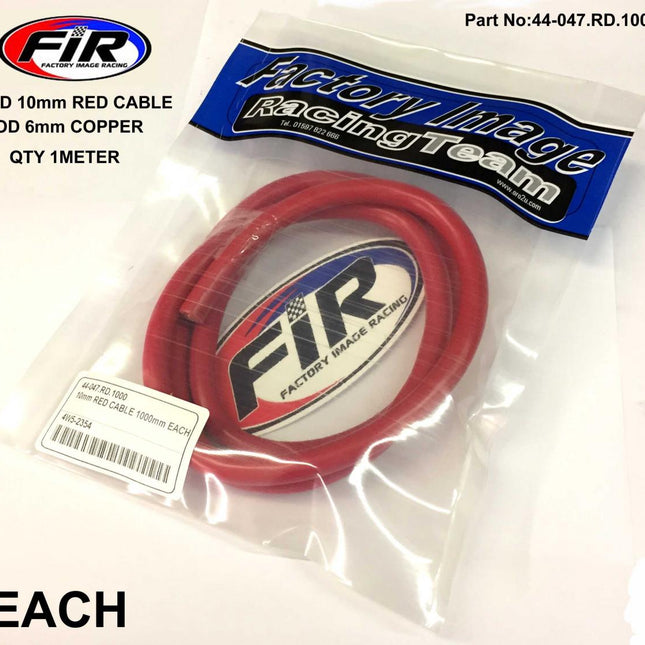 Battery Cable 10mm Red 1 Meter Roll, 25mm2 / 170AMPS, AC18/RD