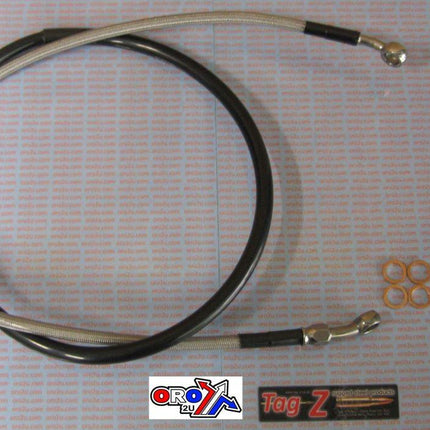 Hose Front Brake Silver/black, KX Kxf RM RMZ Rmx 250 450