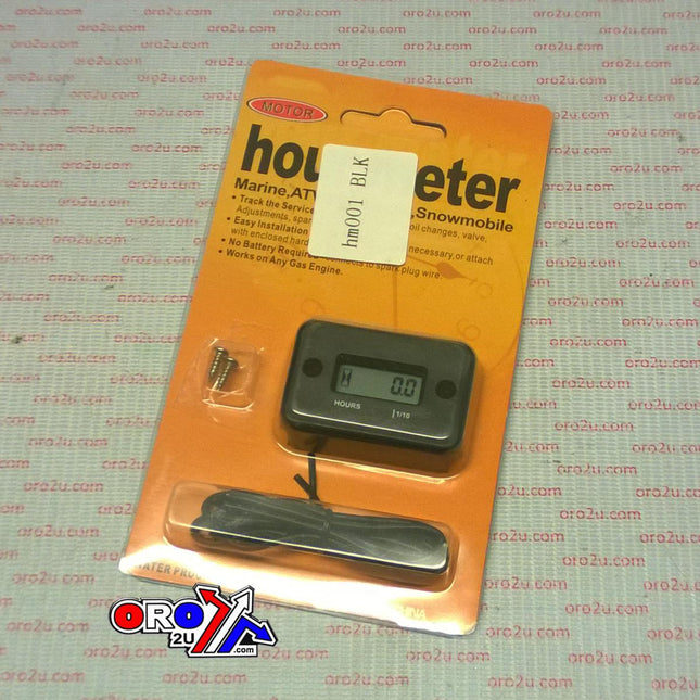 Hour Meter Service Reminder, Black