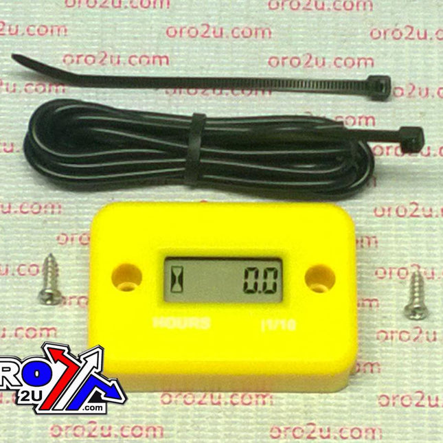 Hour Meter Service Reminder, Yellow
