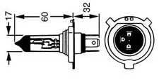 Bulb 6V 60/55 H4 P43T Premium 4806310