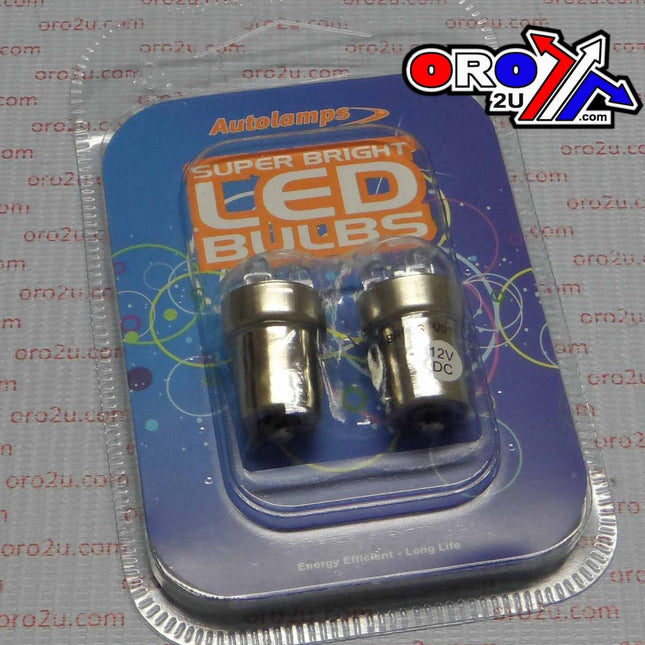 LED Light Bulb 12V White BA15S 5-LEDS LED207WT 1157 (pack Of 2)