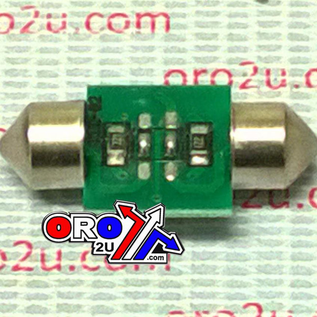 LED LIGHT BULB 12V WHITE 11mm x 30mm