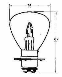Light Bulb 12V 25/25W P15D 3-HOLE