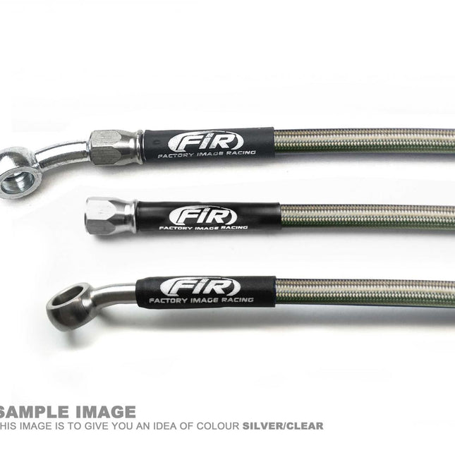 Hose Rear Brake Silver/black, Honda CRF450R CRF450X