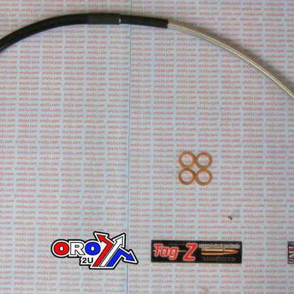 Hose Rear Brake Silver/black, Honda CRF450R CRF450X
