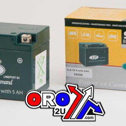 Battery SLA12-4S 12V 5Ah Seal, Landport 50590 Mb Sla 12-4S, (same As YTX4L-BS), Ms Sla 12-4S