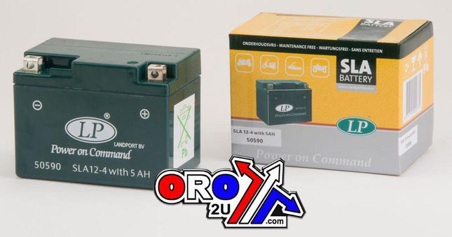 Battery SLA12-4S 12V 5Ah Seal, Landport 50590 Mb Sla 12-4S, (same As YTX4L-BS), Ms Sla 12-4S