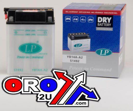 Battery YB14A-A2 12V 14Ah Dry, Landport 51492 Mb YB14A-A2