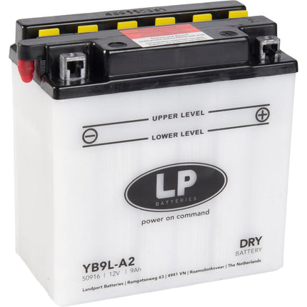 Battery LB9L-A2 12V 9Ah. Dry, Landport 50916, Mb YB9L-A2