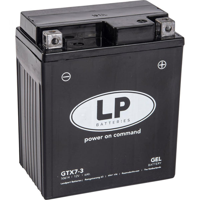 Battery LTX7-3 (GTX7L-BS) 12V Gel, Landport 50614, Mg LTX7-3, Mg GTX7L-BS, YTX7L-BS