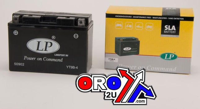 Battery LT9B-4 12V 8Ah. Sealed, Landport 50902 Sealed Acid, Mb YT9B-4, Ms LT9B-4