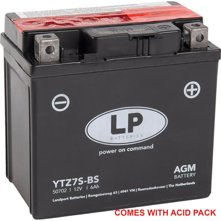Battery LTZ7S-BS 12V Ma.free, Landport 50702 Agm, Mb YTZ7S-BS, Ma LTZ7S-BS