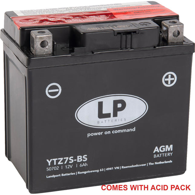 Battery LTZ7S-BS 12V Ma.free, Landport 50702 Agm, Mb YTZ7S-BS, Ma LTZ7S-BS