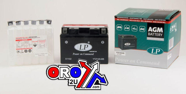 BATTERY LTZ14S-BS 12V MA.FREE, LANDPORT Maintenance Free AGM, 51102, MA LTZ14S-BS