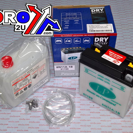 Battery 6N11A-1B 6V 11AH, Landport With Acid Pack, Road, Mc Ma 6N11A-1B