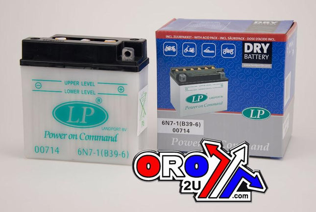 Battery 6N7-1, B39-6 6V 7Ah., Landport 00714 Dry, Road, Mc Ma 6N7-1 (B39-6)