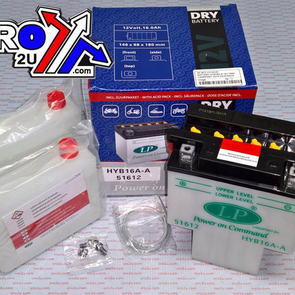 Battery HYB16A-A 12V 16Ah, Landport With Acid Pack, Road, Mc, Md HYB16A-A