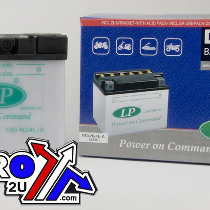 Battery Y60-N24L-A 12V Dry, Landport 52515 Mb Y60-N24L-A, Road, Mc, Mb Y60-N24L-A