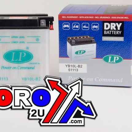 Battery LB10L-B2 12V 11Hh Dry, Landport Mb YB10L-B2, Road, Mc