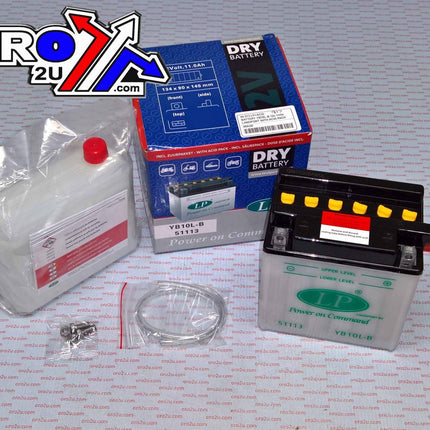 Battery LB10L-B2 12V 11Hh, Landport With Acid Pack, Road, Mc Ma YB10L-B2 51113