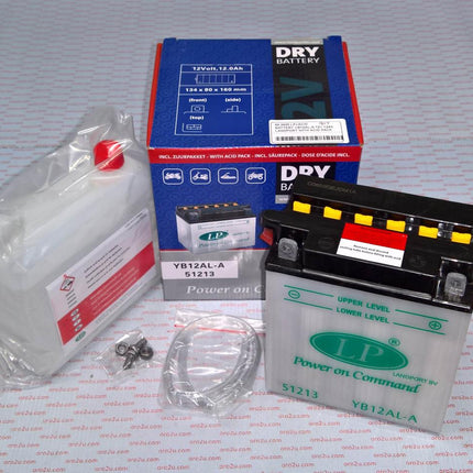 Battery LB12AL-A 12V 12Ah, Landport With Acid Pack, Road, Mc Ma YB12AL-A
