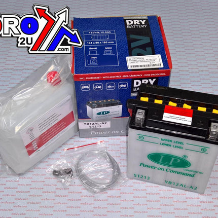 Battery LB12AL-A2 12V 12Ah., Landport With Acid Pack, Road, Mc Ma YB12AL-A2