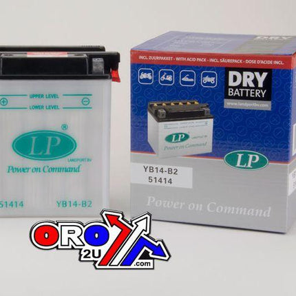 Battery YB14-B2 12V 14Ah. Dry, Landport 51414, Mb YB14-B2