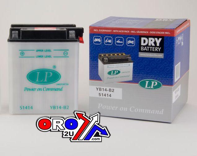 Battery YB14-B2 12V 14Ah. Dry, Landport 51414, Mb YB14-B2