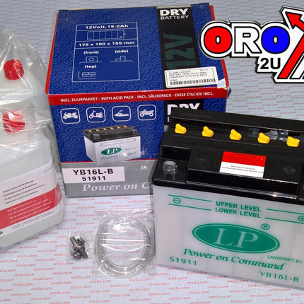 Battery LB16L-B 12V 19Ah., Landport With Acid Pack, Road, Mc Ma YB16L-B