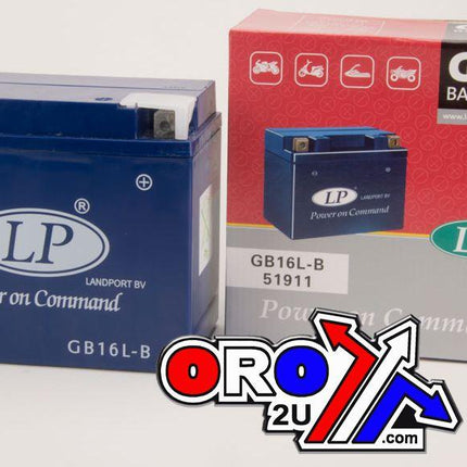 Battery LB16L-B 12V 19Ah. Gel, Landport 51911, Mg LB16L-B, Mg GB16L-B, (same As YB16L-B)