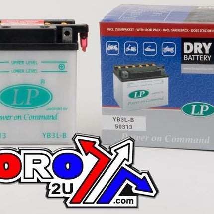 Battery YB3L-B 12V 3Ah. Dry, Landport 50313, Mb YB3L-B