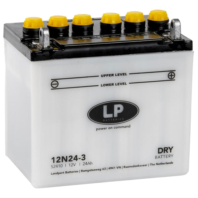 Battery 12N24-3 12V 24Ah. Dry, Landport 52410, Mb 12N24-3