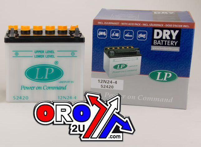 Battery 12N24-4 12V 24Ah. Dry, Landport 52420, Lb 12N24-4