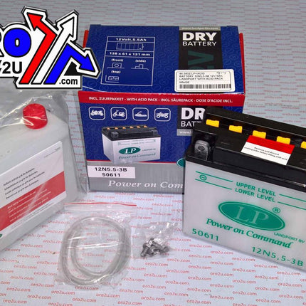 Battery 12N5,5-3B 12V 5Ah., Landport With Acid Pack, Road, Mc Ma 12N5,5-3B 50611