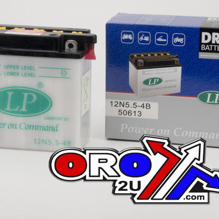 Battery 12N5,5-4B 12V 5Ah. Dry+acid, Landport 50613 Mb 12N5.5-4B, 12N5.5-4B