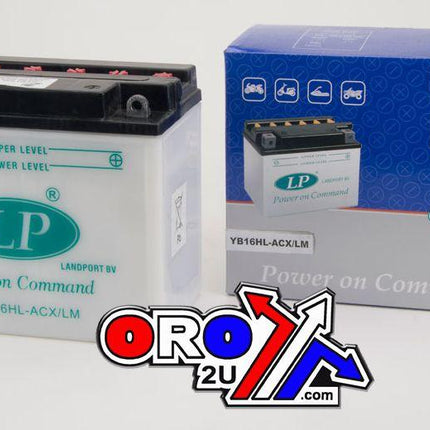 Battery YB16HL-ACX-LM 12V 19Ah, Landport YB16HLACXLM Dry, Mb YB16HL-ACX/LM