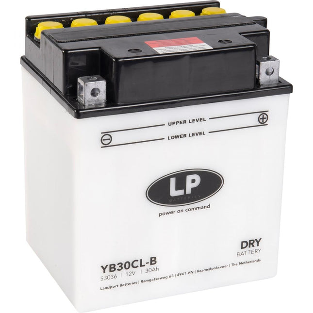 Battery LB30CL-B 12V 30Ah Dry, Landport Mb YB30CL-B, Md LB30CL-B, With Acid Pack